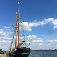 Ausblick vom Café   at Schiffercafe Kiel in Kiel