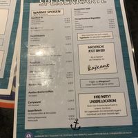 Menu   at Schiffercafe Kiel in Kiel