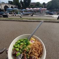 Teriyaki tofu with brown rice salad at Island Poké - Richmond  in Richmond