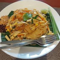 Pad thai at Kin & Koff Café in Bangkok