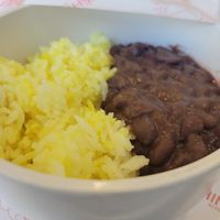 Rice and bean side at Hey Sunshine Kitchen in Culver City