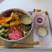Mediterranean bowl at Hey Sunshine Kitchen in Culver City