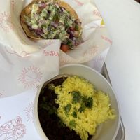 Baja fish taco combo  at Hey Sunshine Kitchen in Culver City