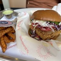 Chickpea Burger  at Hey Sunshine Kitchen in Culver City