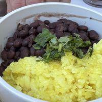 Beans and rice—generous and tasty!  at Hey Sunshine Kitchen in Culver City