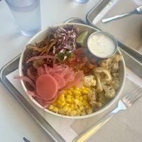 Bbq tofu bowl  at Hey Sunshine Kitchen in Culver City