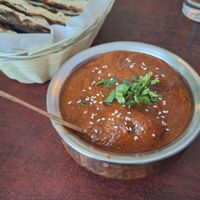 Vegan vindaloo at Taaj Indian Restaurant & Cafe in Nelson