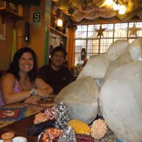 The community table at Shaman in Cuzco, Peru. at Shaman Restaurant in Cusco