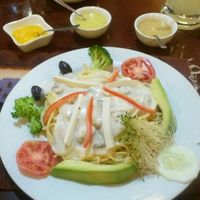 spaghetti yummy  at Shaman Restaurant in Cusco