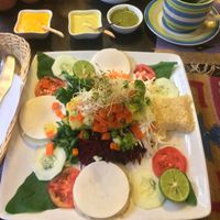 potato avocado  at Shaman Restaurant in Cusco