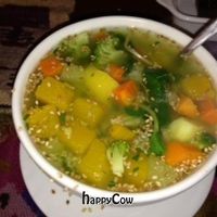 Delicious Quinoa Soup! at Shaman Restaurant in Cusco