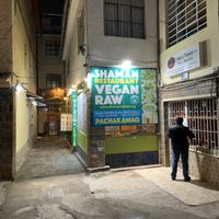 Front the front looking down  at Shaman Restaurant in Cusco