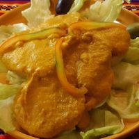 Potato starter at Shaman Restaurant in Cusco