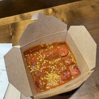 Vegan curry sausage   at Frittenwerk - Frankfurt Hbf in Frankfurt