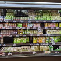 Vegan milks - mainly soy and almond. Lots of flavours at MaxValu Danbara Store - マックスバリュ 段原店 in Hiroshima