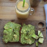 Avocado toast  at The Butcher's Daughter - Nolita in New York City