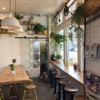 Indoor seating at The Butcher's Daughter - Nolita in New York City