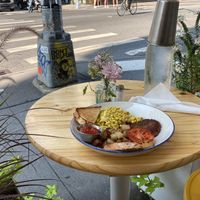 Vegan English breakfast at The Butcher's Daughter - Nolita in New York City