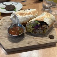 Vegan breakfast burrito, added vegan chorizo   at The Butcher's Daughter - Nolita in New York City