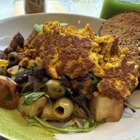 Mediterranean Breakfastt #Veganuary at The Butcher's Daughter - Nolita in New York City