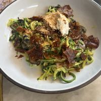 MUSHROOM & SQUASH CARBONARA  at The Butcher's Daughter - Nolita in New York City