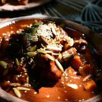 local mole at Restaurare in Tulum