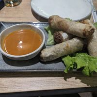 Vegan spring rolls at Asian Street in Chisinau