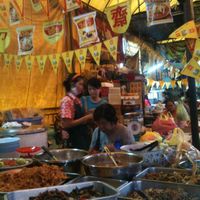 Food stall at Vegan Thai Food Stalls in Bangkok