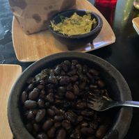 Side frijoles and guac   at T/aco in Boulder