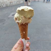 Hazelnut and pistachio at Gelateria Leccapaletta Assisi in Assisi