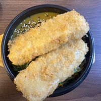 Katzu Curry Tofu  at Bab Providencia in Santiago