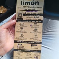 Menu at Limon Mexican Grill in North Babylon