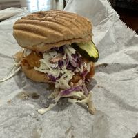Hot chick’n sandwich  at Sunflower Cafe in Nashville