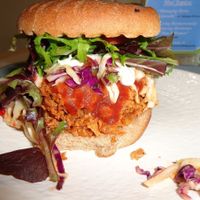 Traditional BBQ sandwich at Sunflower Cafe in Nashville