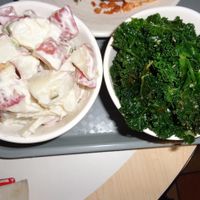 Potato salad and sesame kale at Sunflower Cafe in Nashville