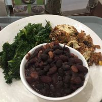 Kale, mixed beans, and quinoa bake at Sunflower Cafe in Nashville