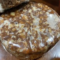 No bake oat, chocolate peanut butter bar. It’s wrapped in Saran Wrap    at Sunflower Cafe in Nashville