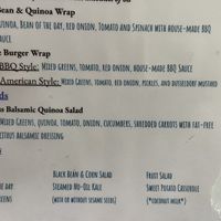 Salad ingredients minus the quinoaa  at Sunflower Cafe in Nashville