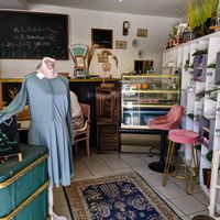 Inside of Rockin Delicious Cafe und Concept Store at Rockin Delicious Cafe und Concept Store in Kronach