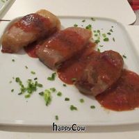 Traditional Polish stuffed cabbage leaves at VEG Deli in Warsaw