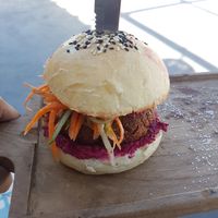Falafel burger at Seaesta Komodo Hostel & Hotel in 