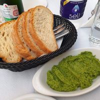Bread; Parsley creamy salad €7.00 at Diporto in Milos