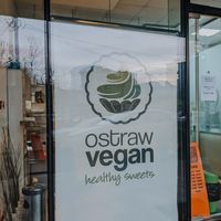 The outside at Ostraw Vegan in Bucharest