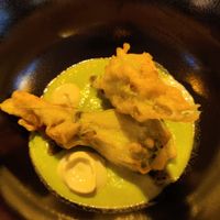 Zucchini fritters at Osteria Moderna in Santorso