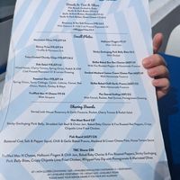 Menu at The Beach Club in Portsmouth