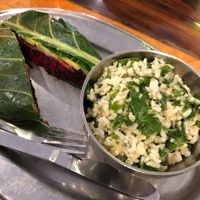 Green Beetle (beet burger) at Green Sage Cafe - South in Asheville