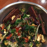 yogi curry bowl with tempeh at Green Sage Cafe - South in Asheville