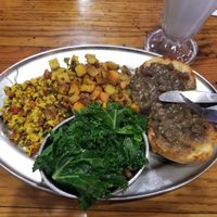 Green Sage Plate- with vegan option of tofu scramble! at Green Sage Cafe - South in Asheville