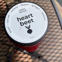 Beet juice - reusable glass container! at Green Sage Cafe - South in Asheville