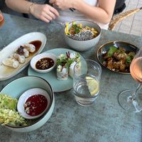 Several dishes   at Soy Club in Stuttgart
